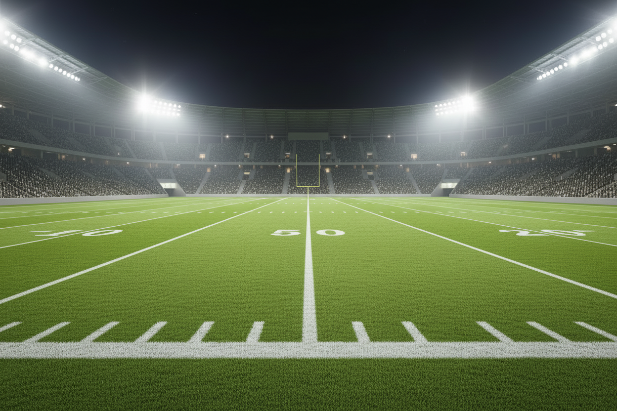 American football field background